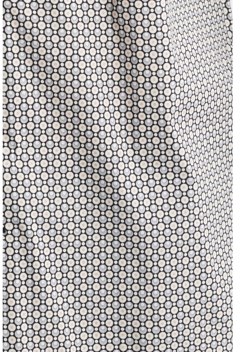 Robo Modern Fit Dot Print Stretch Cotton Button-Up Shirt, Alternate, color, BLACK