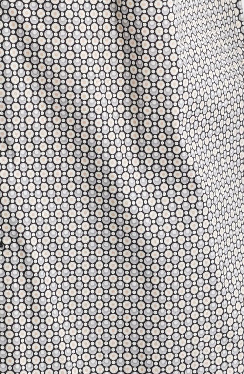 James Campbell Robo Trim Fit Dot Print Stretch Cotton Button-up Shirt In Multi