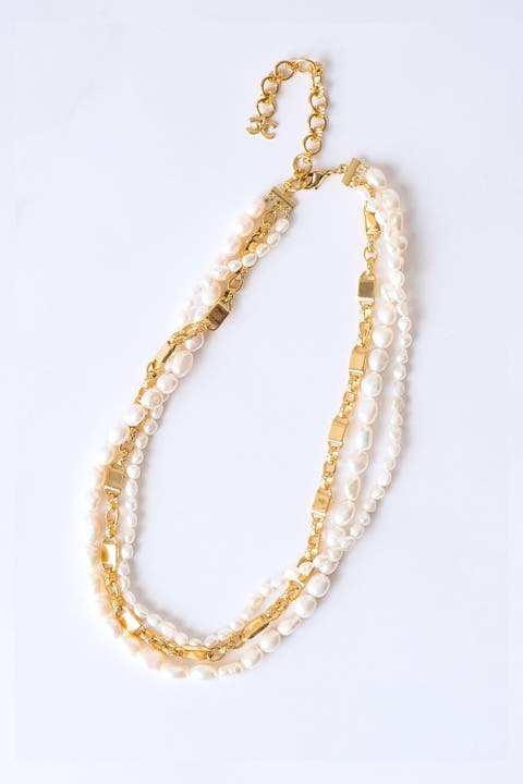 Mia Layered Luxe Freshwater Pearl Necklace