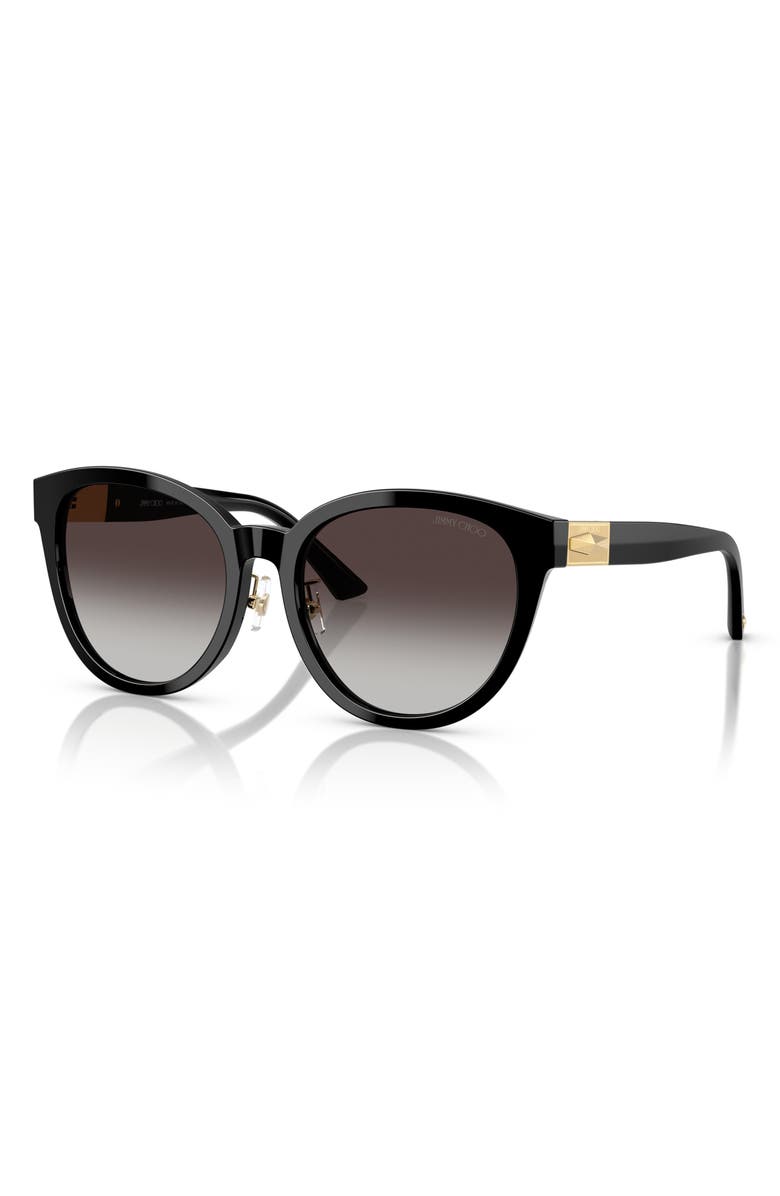 Jimmy Choo 55mm Phantos Sunglasses, Alternate, color, Black/Gradient