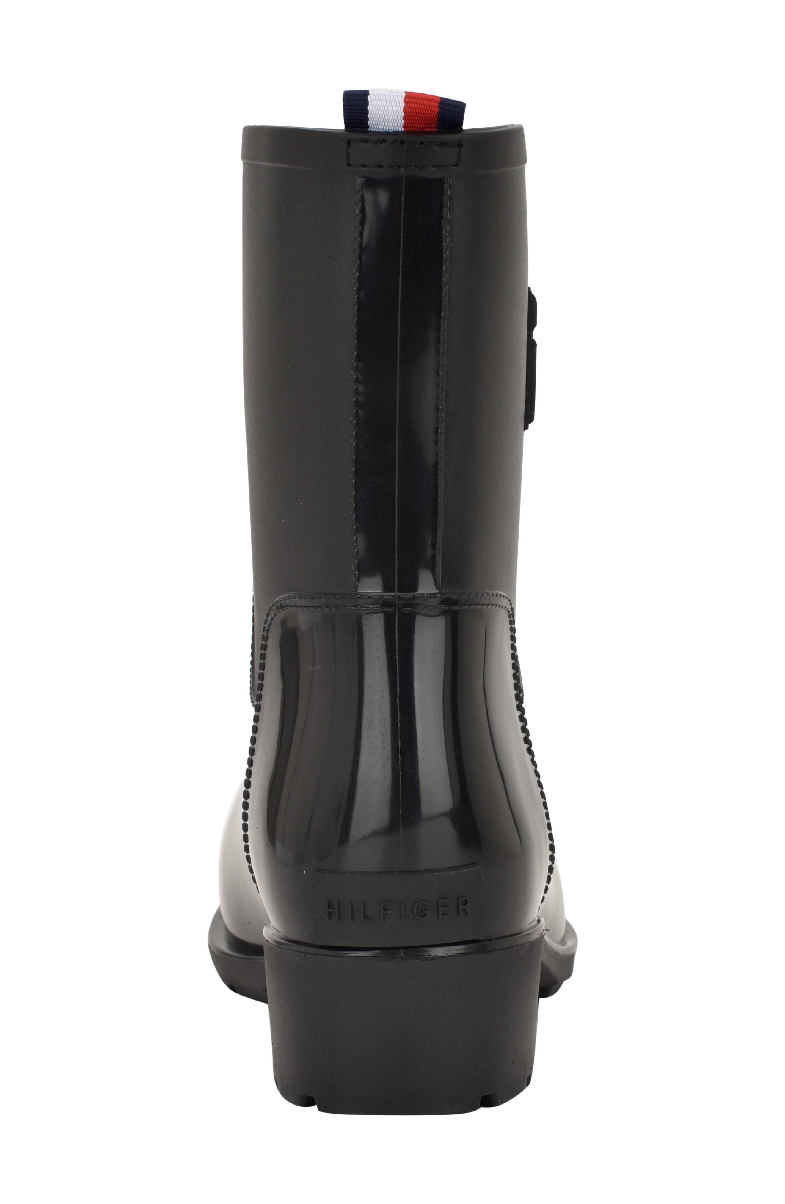 Tommy Hilfiger Kippa Rain Boot, Alternate, color, Black