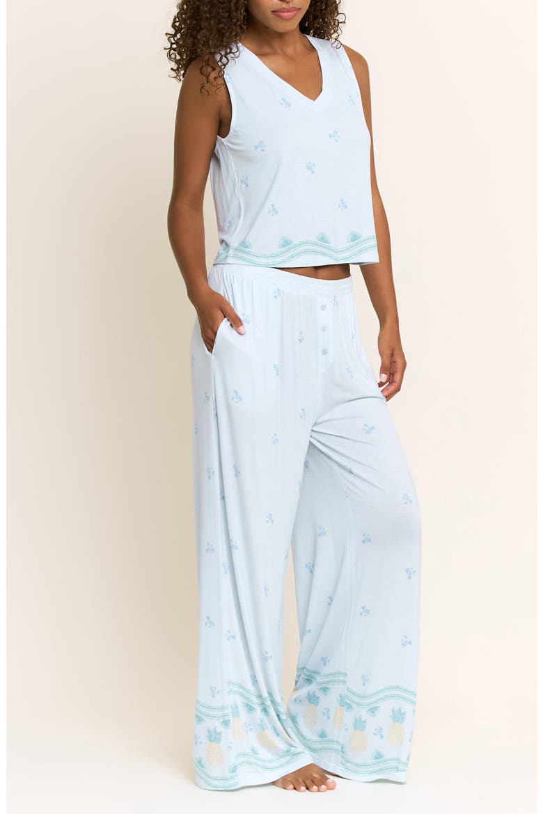 All American Pajamas, Alternate, color, OCEAN GLOW PINEAPPLE