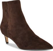 Nine West Brite Pointed Toe Kitten Heel Bootie