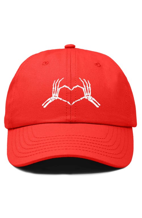 DALIX DALIX SKELETON HEART EMBROIDERED DAD HAT