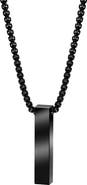 VAN HEUSEN Men's Vertical Bar Pendant Necklace
