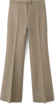 MANGO Gina Houndstooth Microcheck Pants