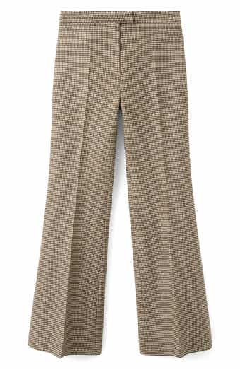 Gina Houndstooth Microcheck Pants
