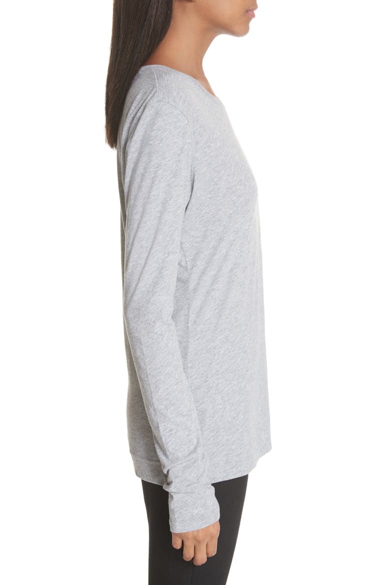 Long Sleeve Crewneck T-Shirt, Alternate, color, HEATHER GREY