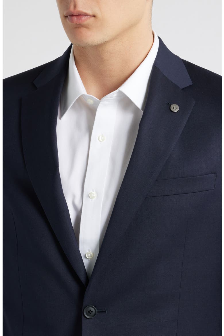 Ross Slim Fit Navy Stretch Wool Suit Jacket, Alternate, color, NAVY
