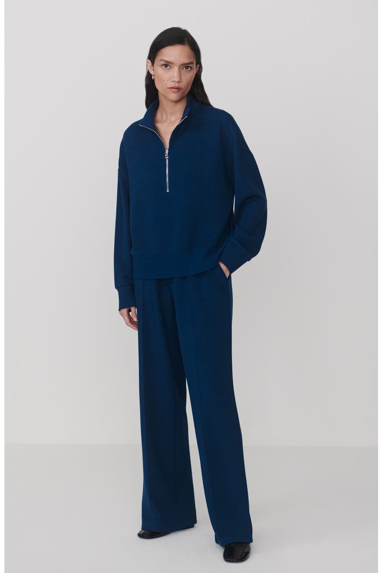 Mavis Half Zip Sweatshirt, Alternate, color, SEA BLUE