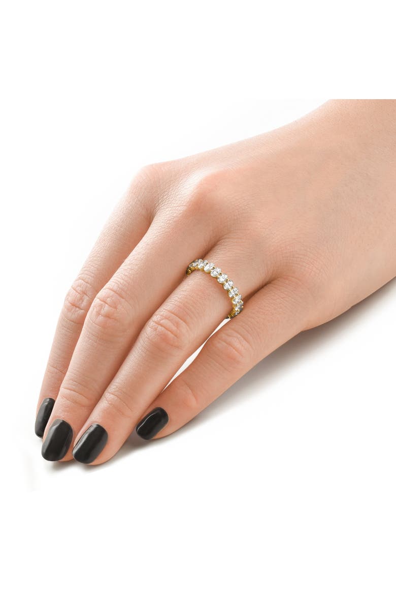 3Ct Oval Diamond Eternity Wedding Ring 14k Gold Lab Grown, Alternate, color, 14k Yellow Gold