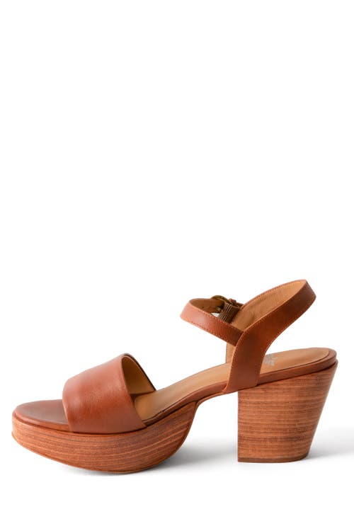 Fortress Hannah Platform Clog Sandal In Whiskey
