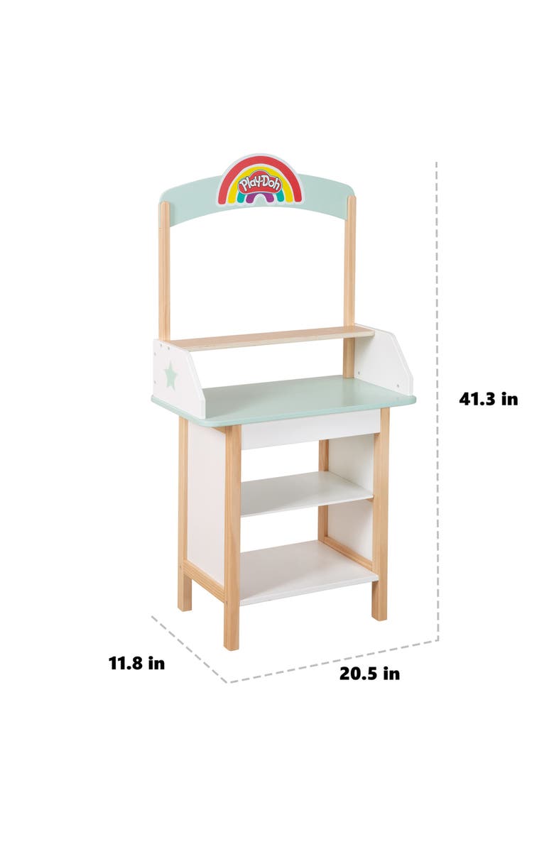 PLAY-DOH Playdoh Ice Cream Stand Play Center With 12 Containers 
Wooden Tools, Age 3+, Alternate, color, Multicolored