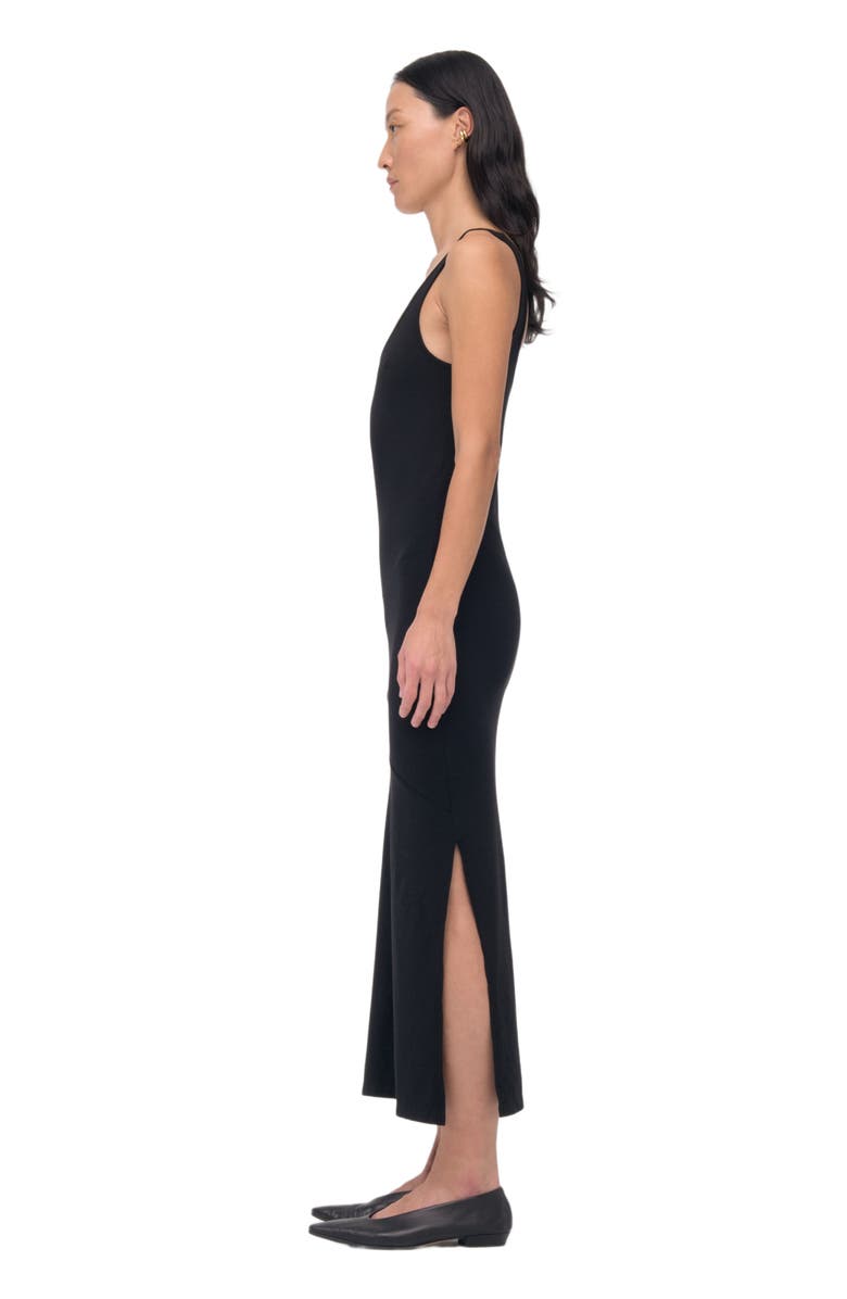 Another Tomorrow TANK DRESS, Alternate, color, Black