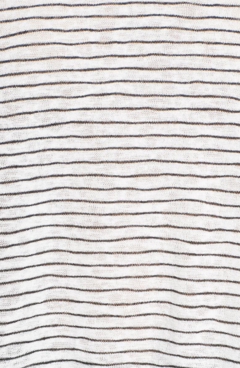 Sejour Stripe V-Neck Tee, Alternate, color,