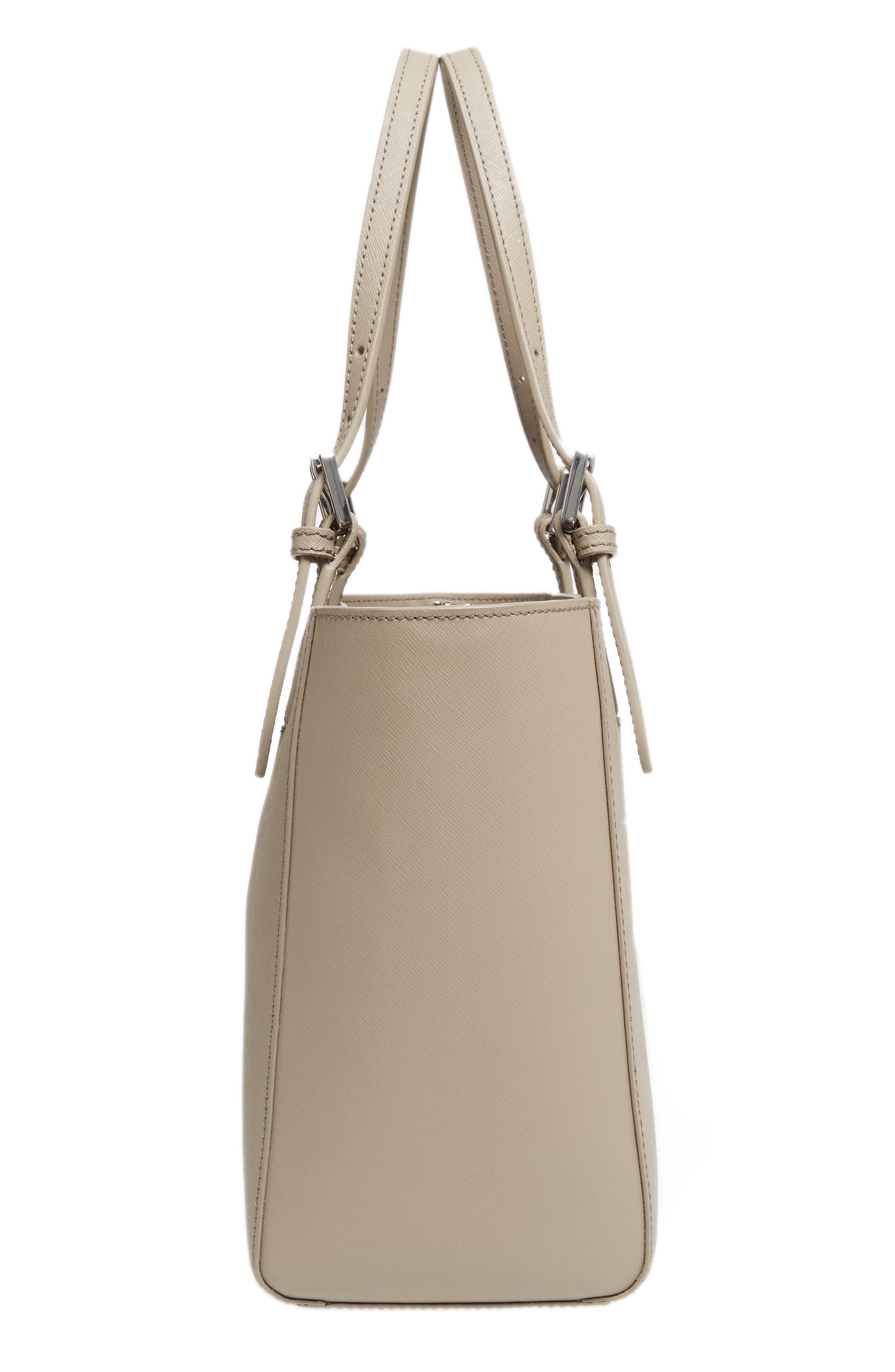 Tory Burch 'Small York' Saffiano Leather Buckle Tote, Alternate, color, 