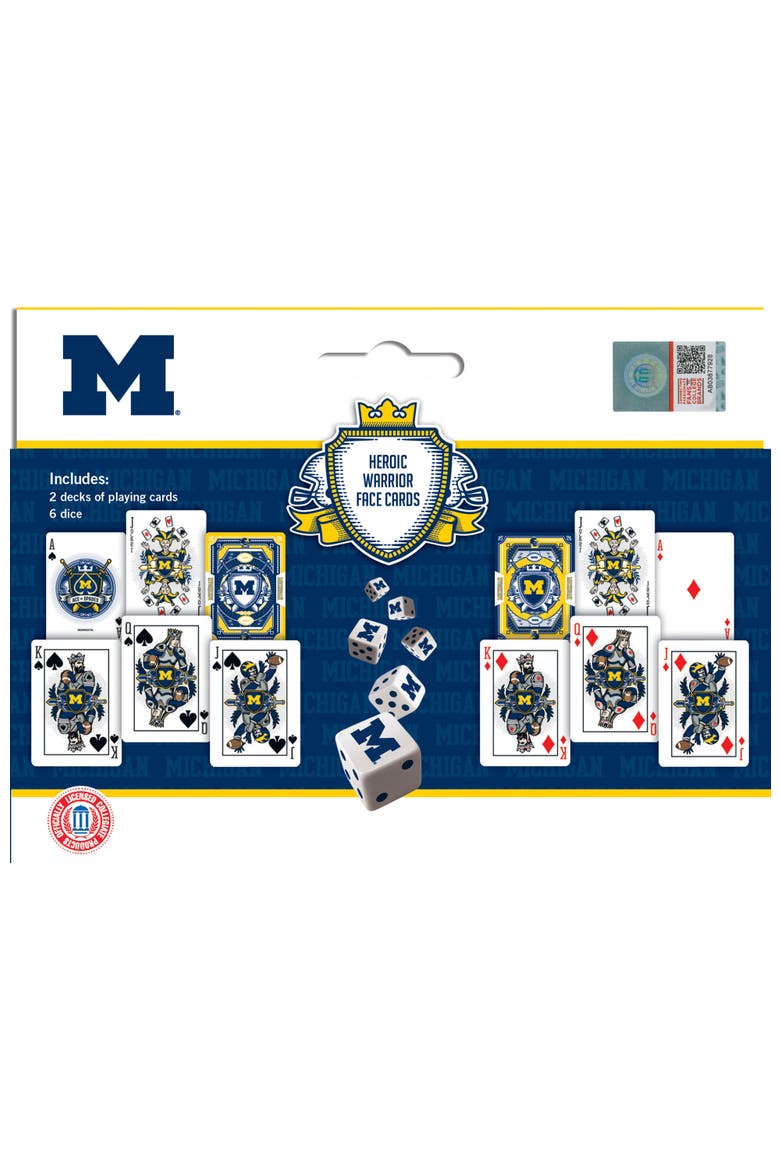 Michigan Wolverines Playing Cards & Dice, Alternate, color, Multicolor