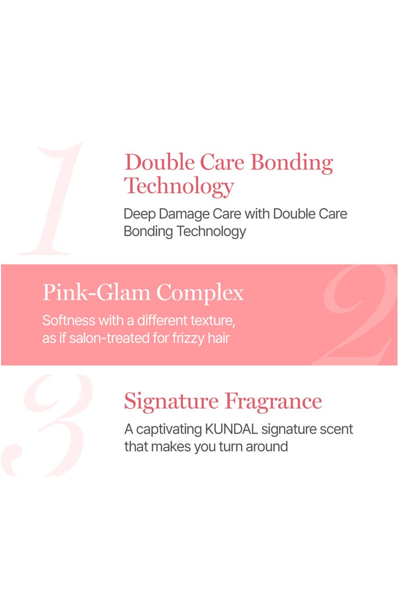 KUNDAL Protein Bonding Care Treatment 2 Pack - Violet Muguet, Alternate, color, Pink