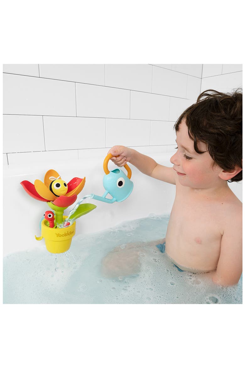Peek-A-Bee Tub Flower Bath Toy, Alternate, color, MULTI