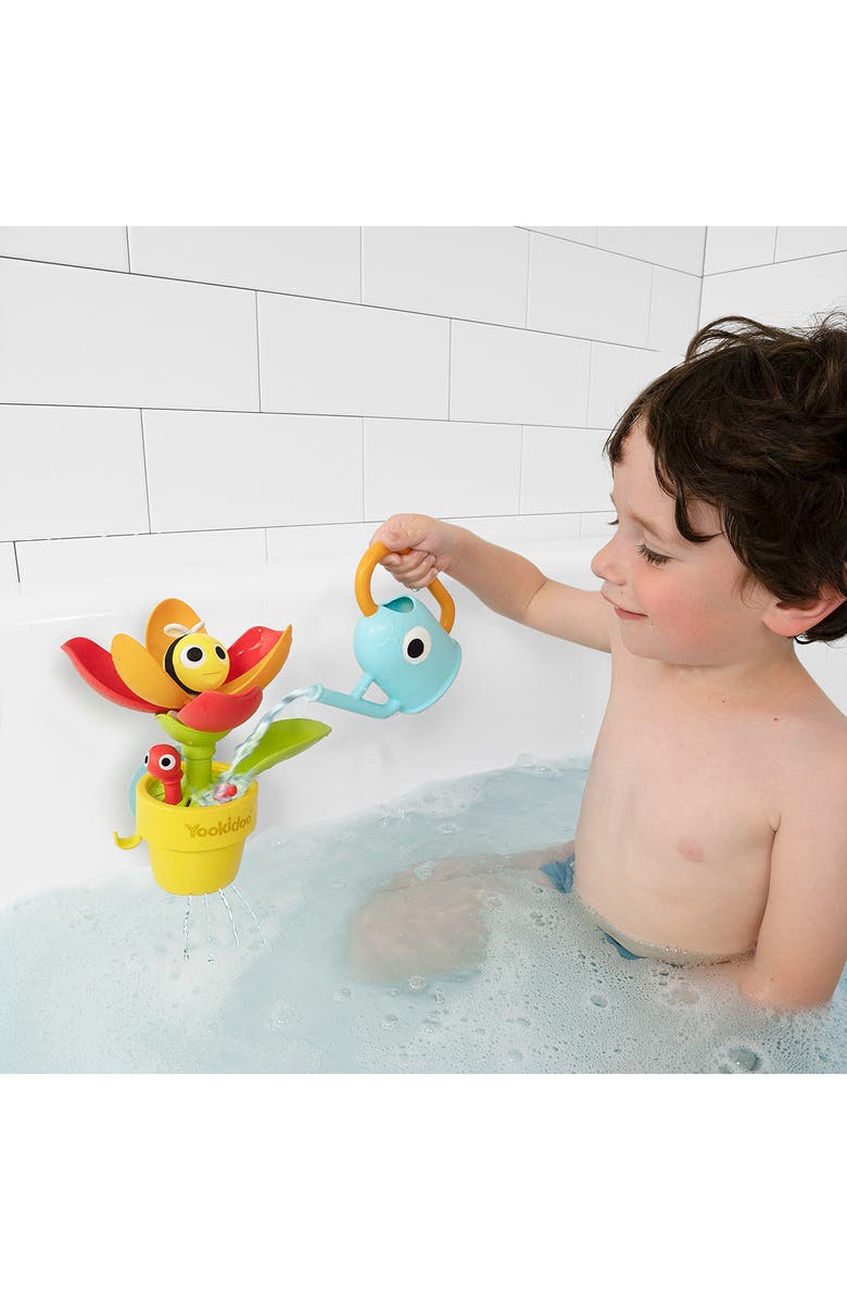 Yookidoo Peek-A-Bee Tub Flower Bath Toy, Alternate, color, Multi