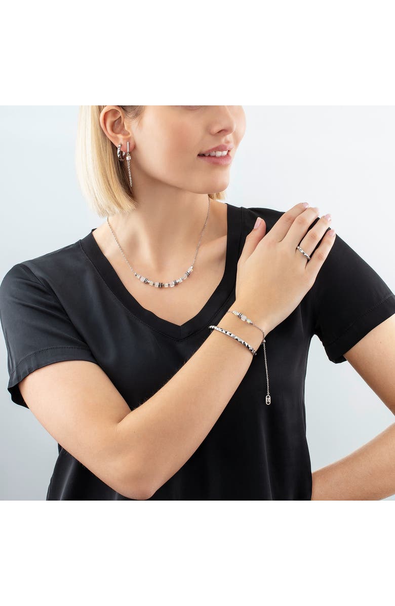 COEUR DE LION Spikes 23 Hoop Earrings, Alternate, color, Silver