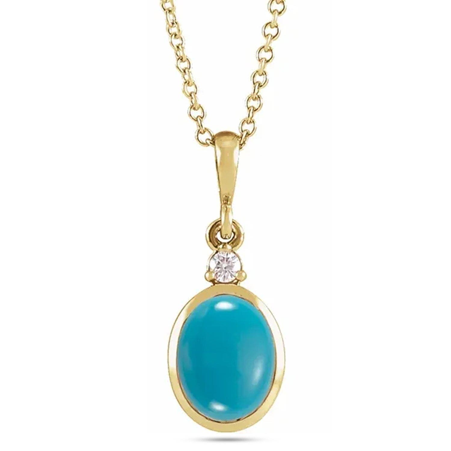 Turquoise, Yellow Gold