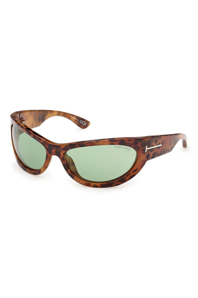 Leona 62mm Cat Eye Sunglasses, Alternate, color, COLOURED HAVANA / GREEN