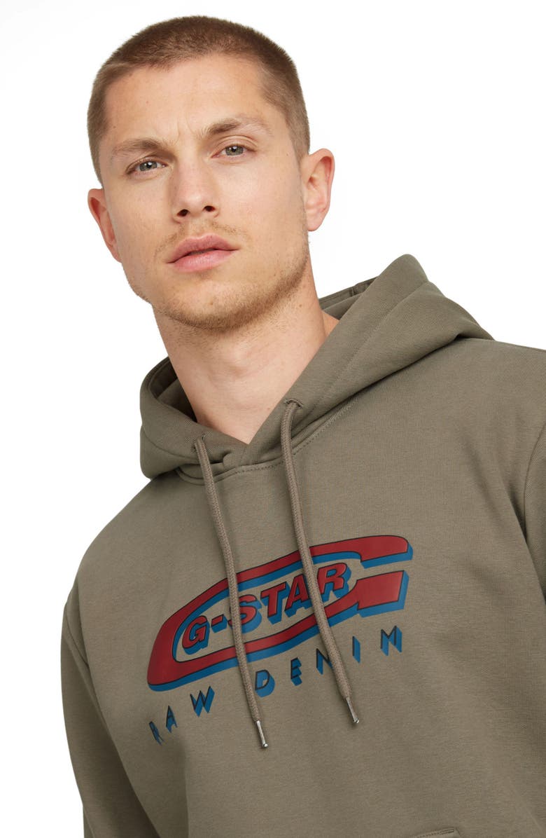 G-STAR Old Skool Logo Hoodie, Alternate, color, 