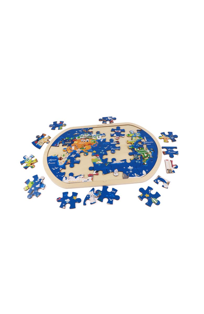 Leo & Friends World Tour Kid's Jigsaw Puzzle- 48 piece puzzle, Alternate, color, Blue