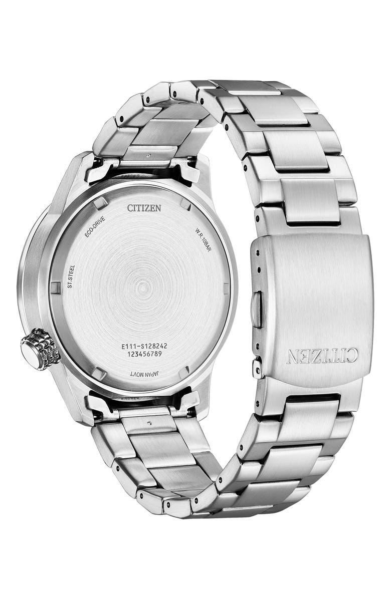 Citizen Eco-Drive Stainless Steel Bracelet Watch, 43mm, Alternate, color, 