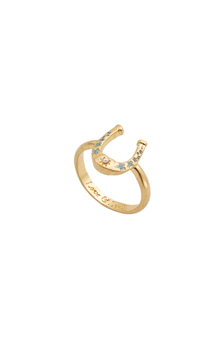 Fable England Lucky in Love Ring, Main, color, Gold