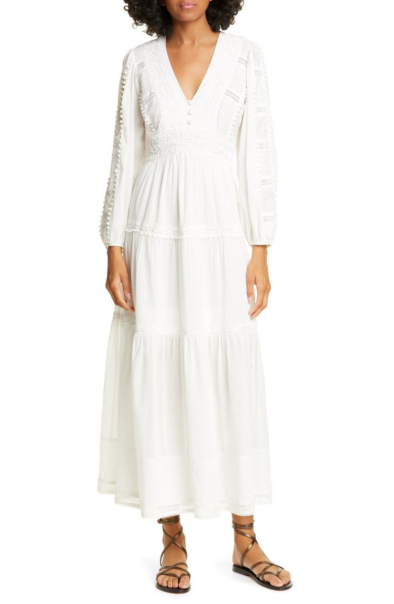 Sea Silva Long Sleeve Cotton Dress, Main, color,