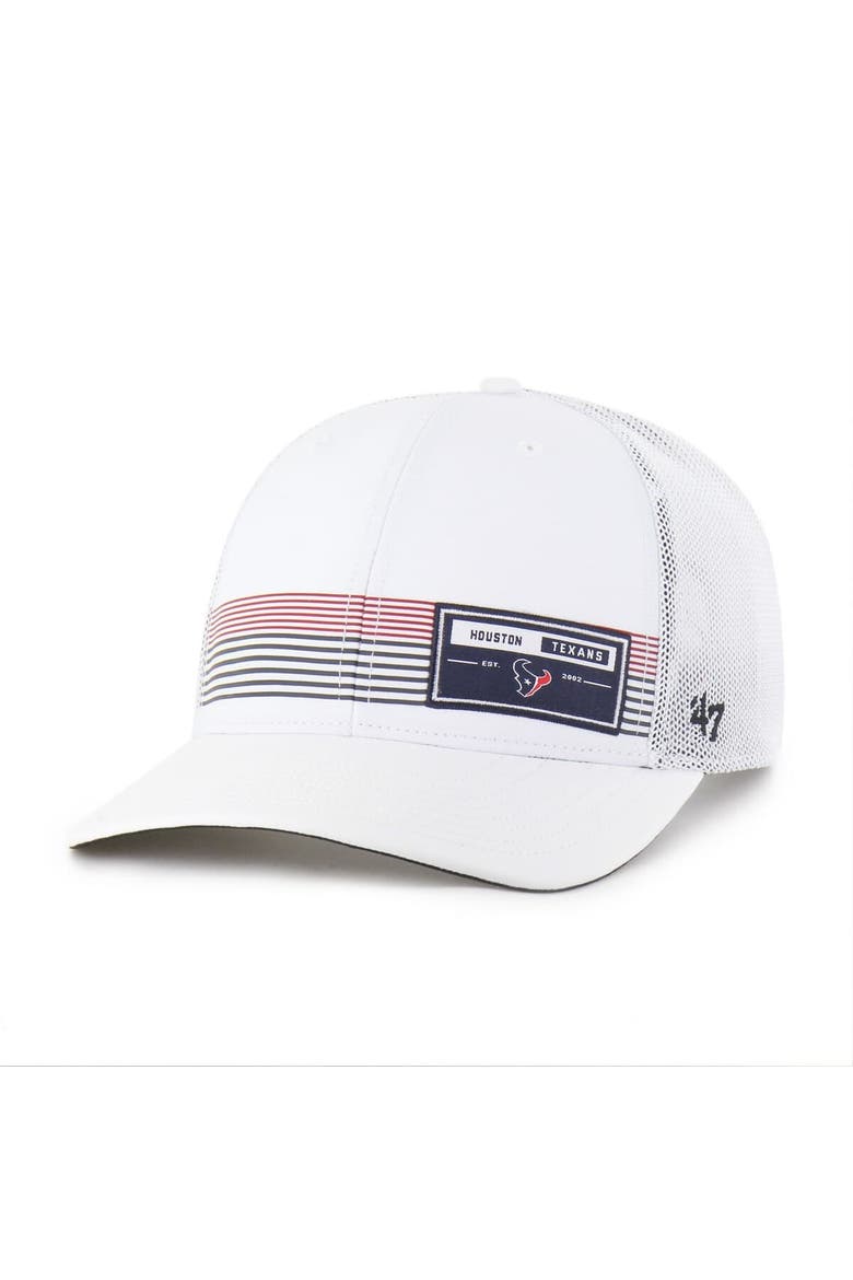 Men's '47 White Houston Texans Rangefinder Trucker Adjustable Hat, Main, color, White