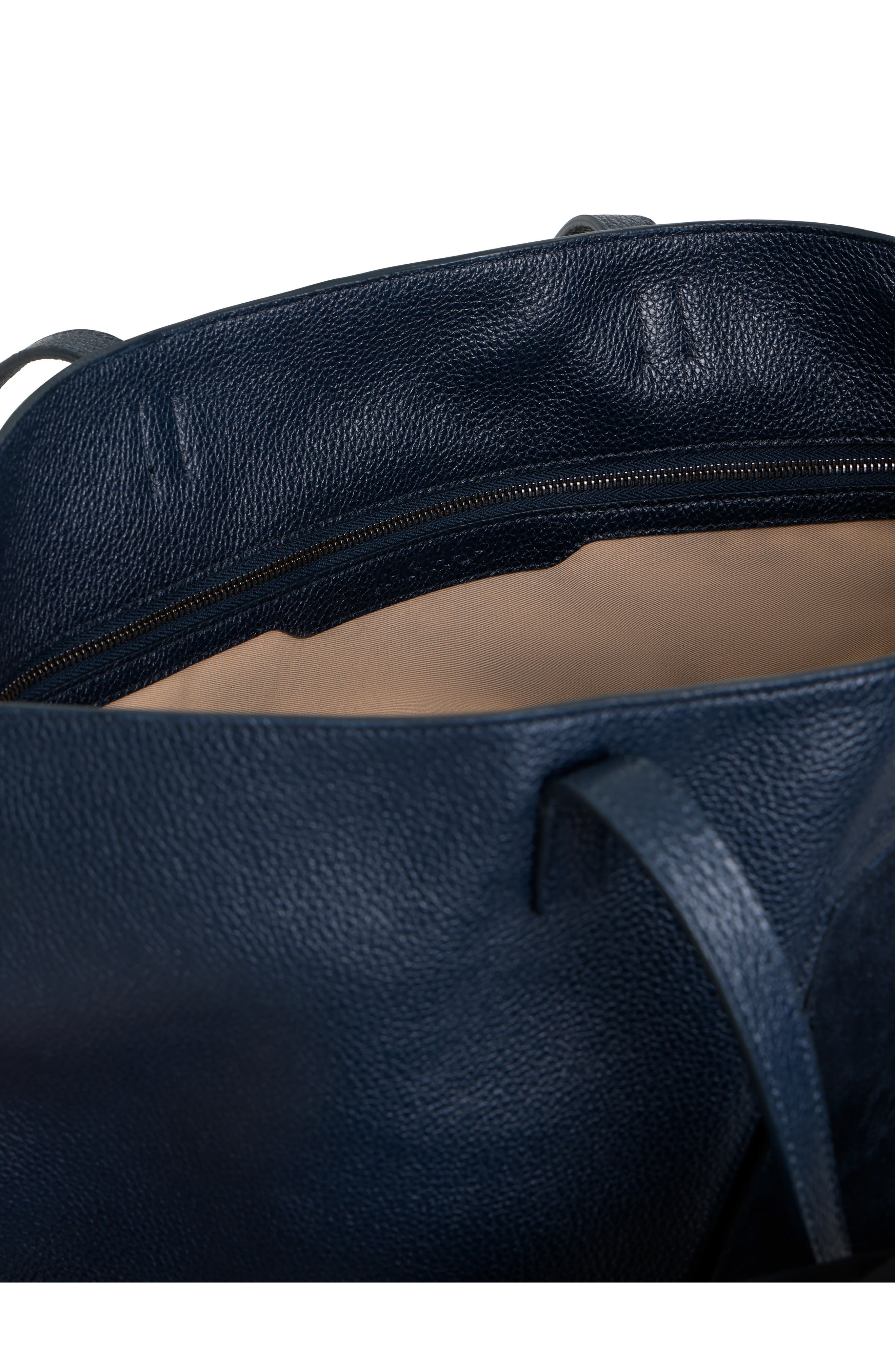 Akris Medium AI Leather 
Suede Convertible Shoulder Tote, Alternate, color, Denim