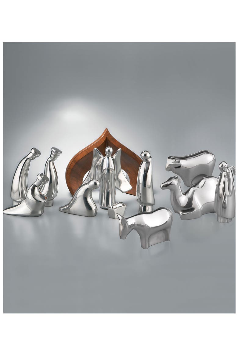 'Nativity' Shepherd & Animals, Alternate, color, NO COLOR