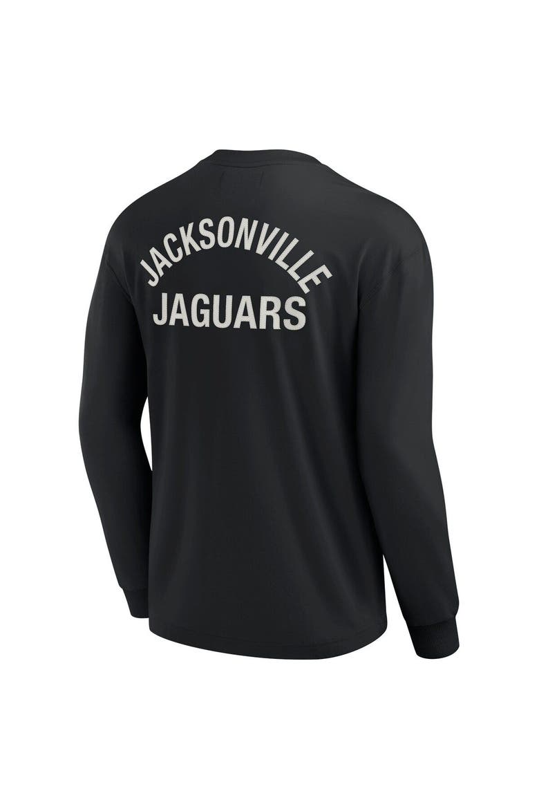 Unisex Fanatics Signature Black Jacksonville Jaguars Elements Super Soft Long Sleeve T-Shirt, Alternate, color, Black