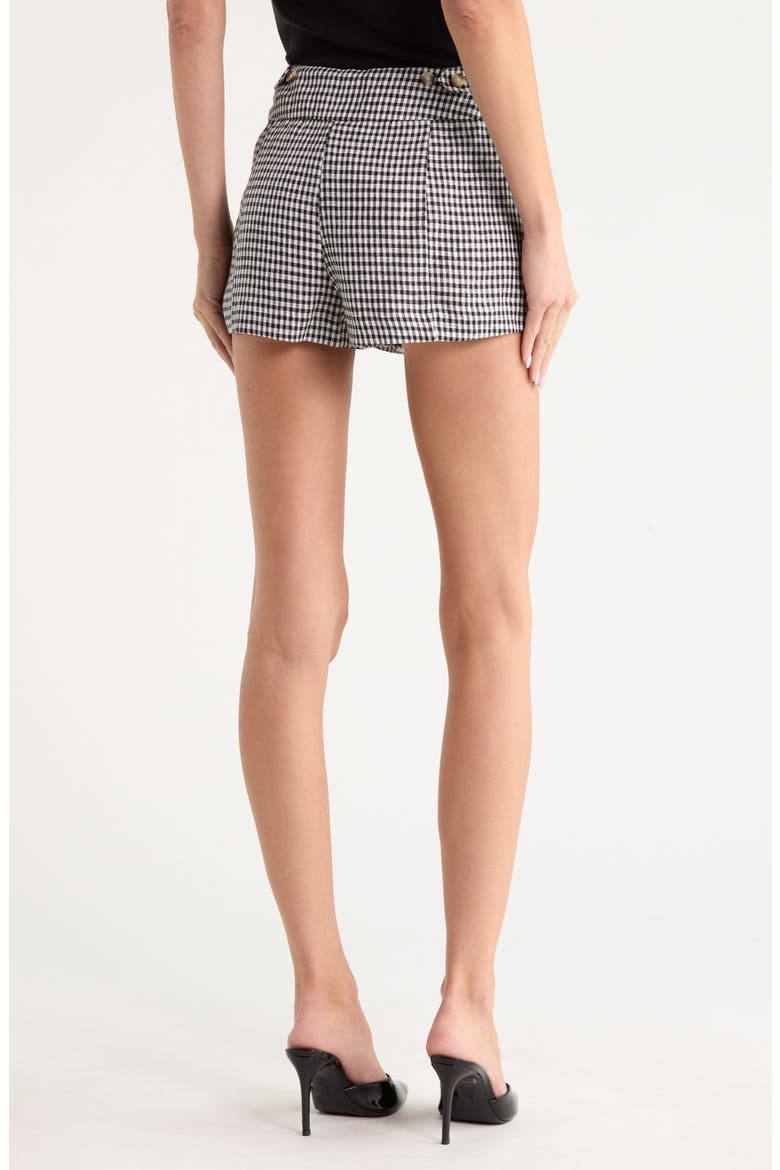 Everett High Waist Shorts, Alternate, color, REMY CHECK