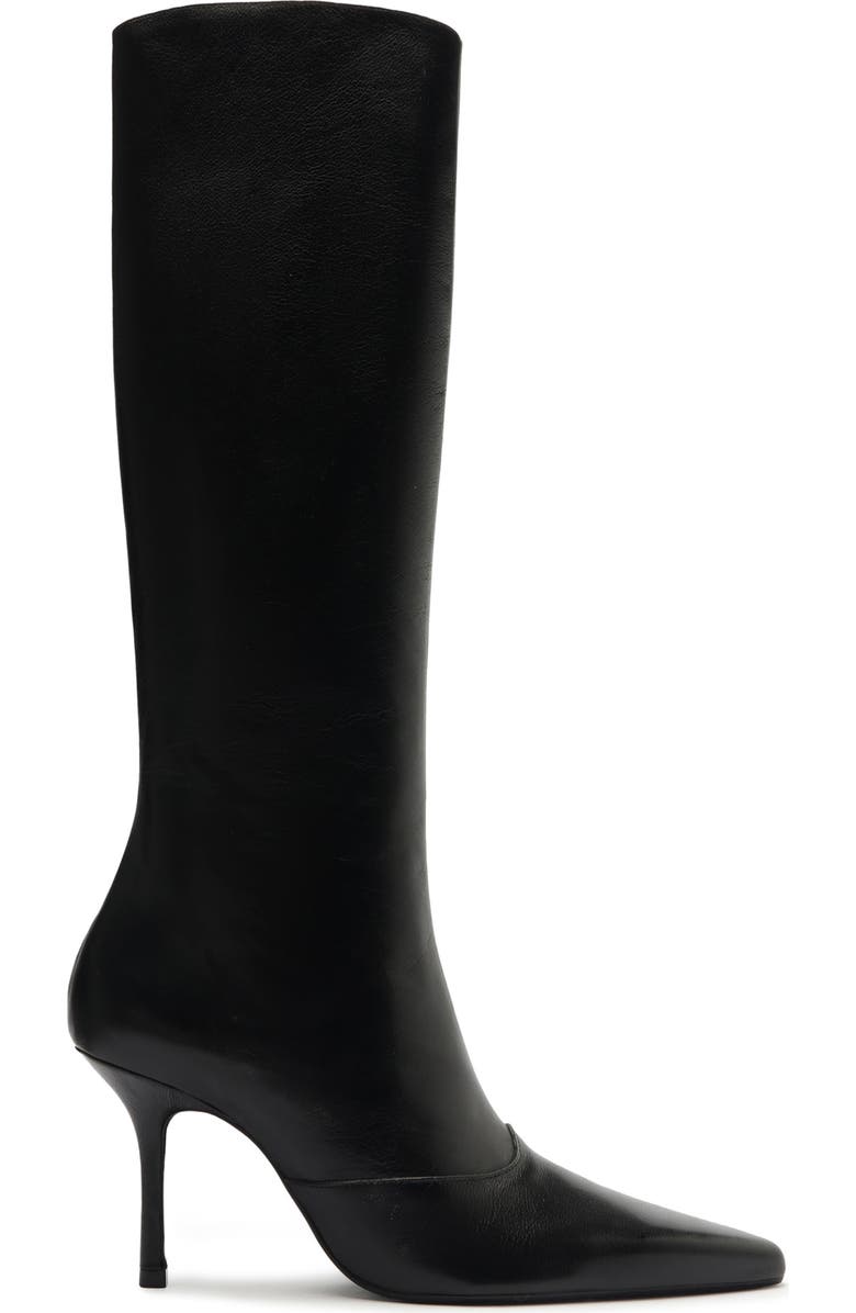 Schutz Raffaela Up Stiletto Pointed Toe Knee High Boot, Alternate, color,