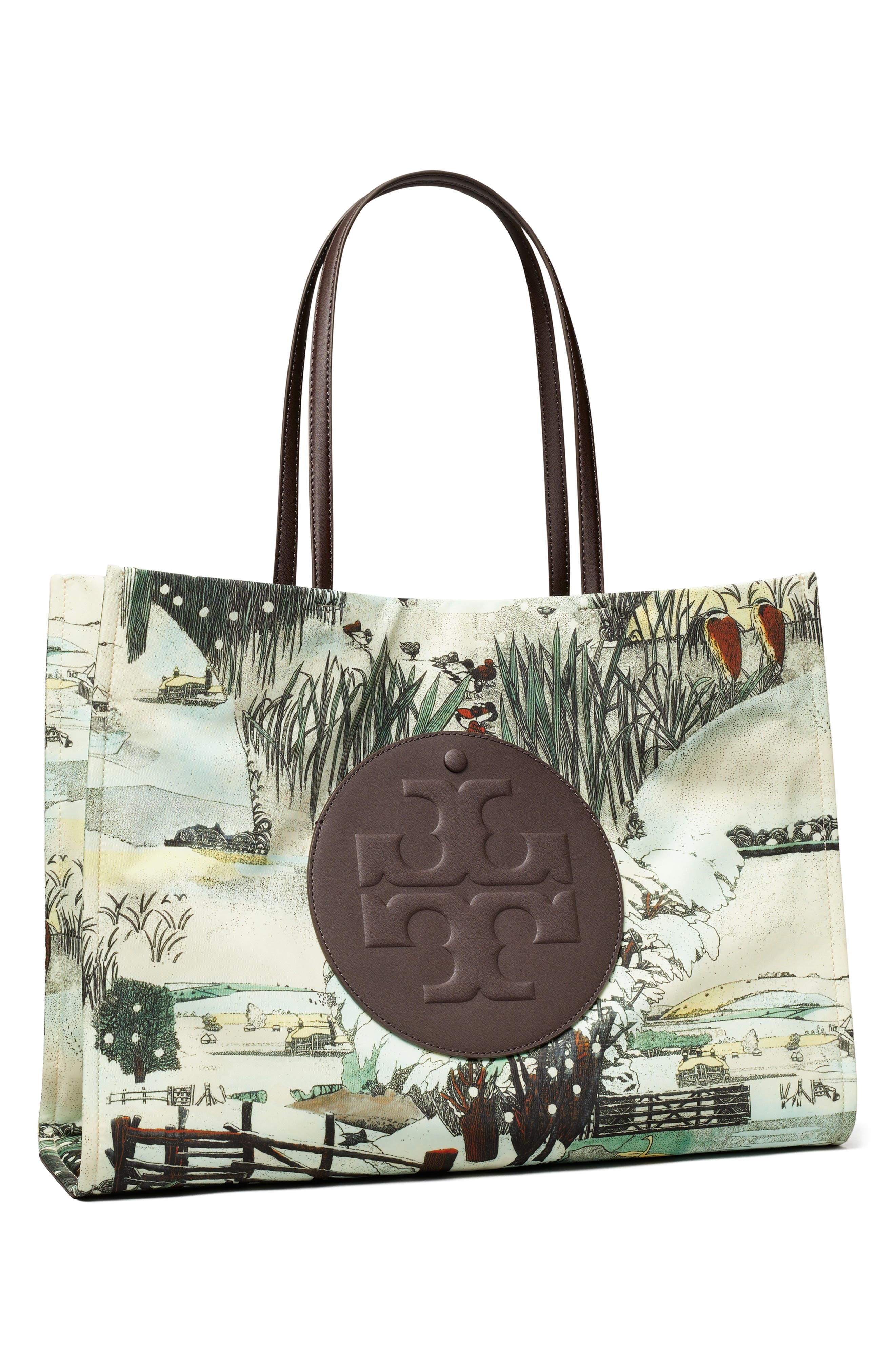Ella Print Tote, Alternate, color, FOREST PRINT