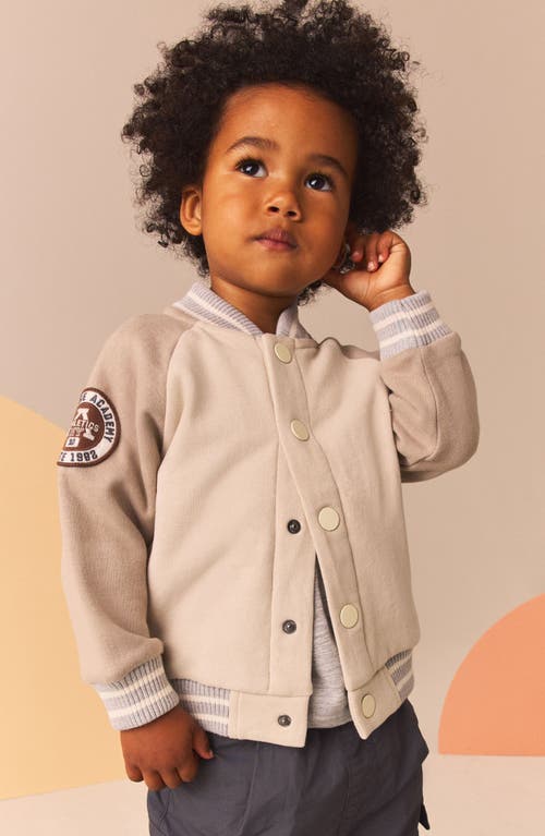 Next Kids' Varsity Jacket In Neutral