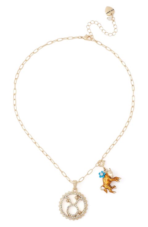 Gemini Charm Pendant Necklace