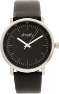 SIMPLIFY The 6200 Leather-Strap Watch