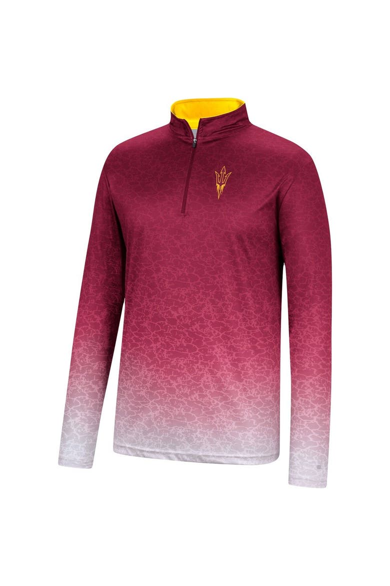 Men's Colosseum Maroon Arizona State Sun Devils Walter Quarter-Zip Windshirt, Alternate, color, Maroon