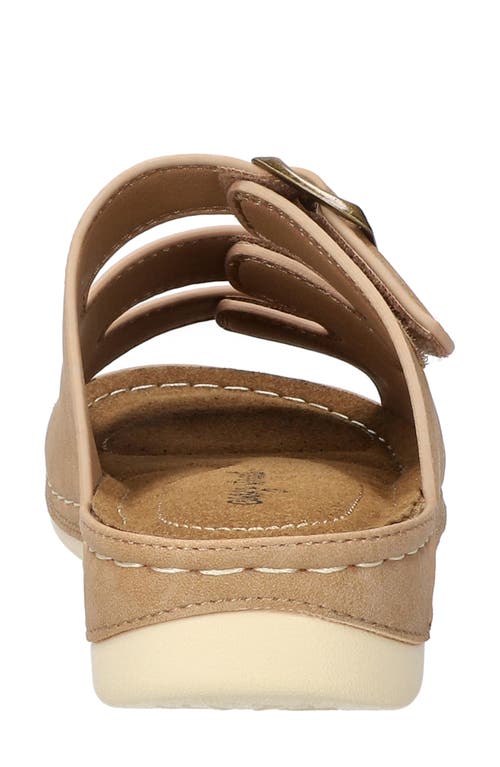 Easy Street Pinterry Slide Sandal In Natural
