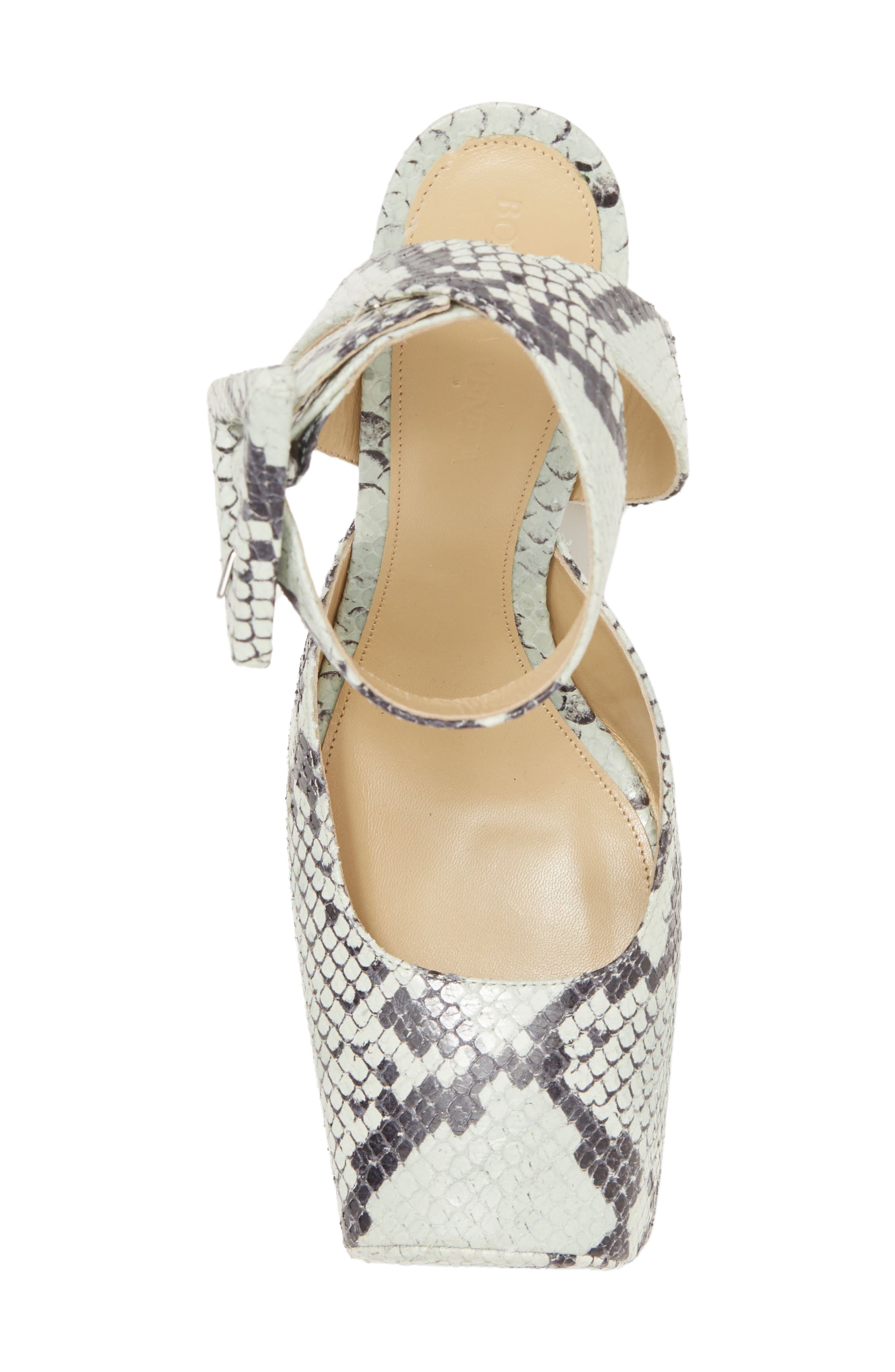 Bottega Veneta Snake Print Tower Pump, Alternate, color, 