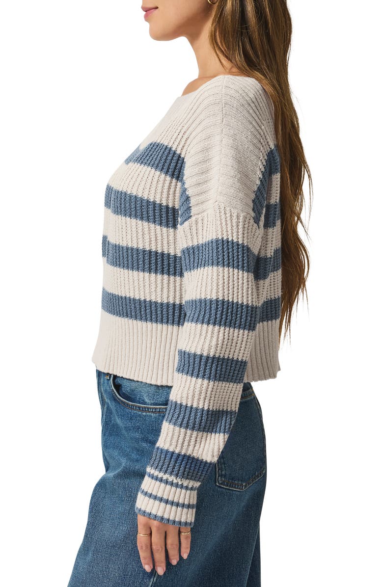 Splendid Olivia Sweater, Alternate, color, Berring Sea Stripe