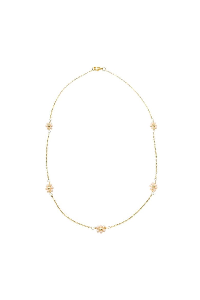 Daisy Necklace, Main, color, Gold