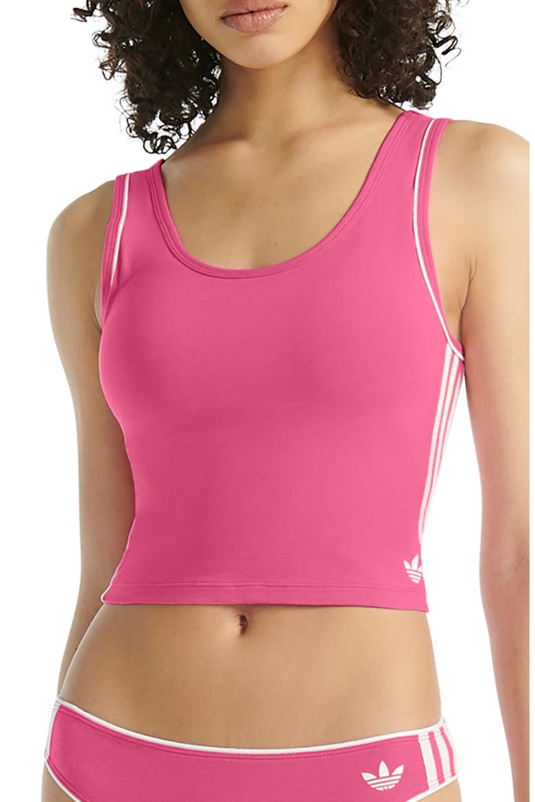 Comfort Flex Cotton Blend Crop Tank, Main, color, LUCID PINK
