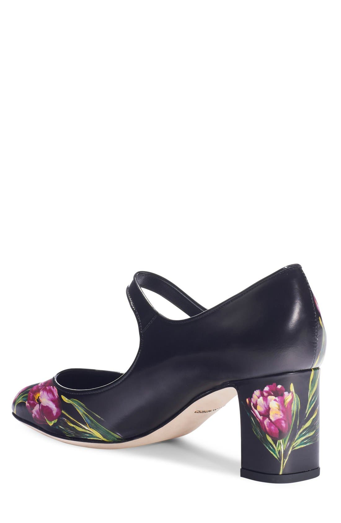Dolce&Gabbana Floral Print Mary Jane Pump, Alternate, color, 