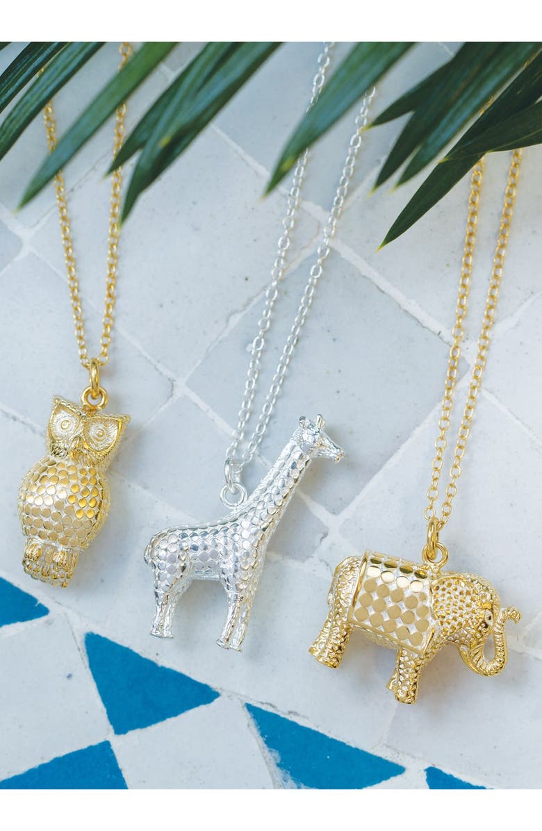 Anna Beck Jewelry That Makes a Difference Elephant Pendant Necklace, Alternate, color, 